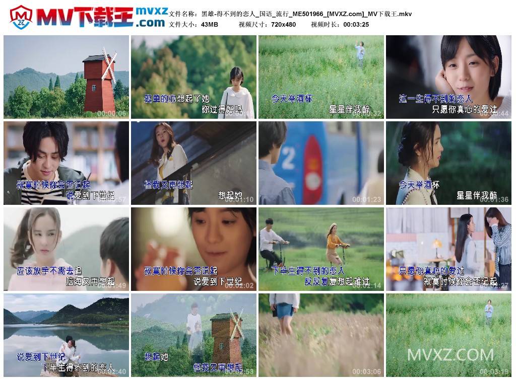黑雄-得不到的恋人_国语_流行_ME501966